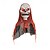 abordables Halloween-Halloween suspendu fantôme gaze lumineux fantôme visage fantôme crâne horreur astuce accessoires scène extérieure cour
