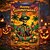 abordables halloween tentures murales-Bannière de drapeau de jardin d&#039;Halloween – « Summerween » squelette assis avec citrouille, drapeau de jardin double face résistant aux intempéries pour les vacances d&#039;Halloween 2025, décoration de pelouse extérieure et de porche