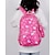 abordables Mochilas para Niños y Adolescentes-Mochila escolar infantil con estampado de dibujos animados y múltiples bolsillos, ligera e impermeable, ideal para estudiantes de primaria, disponible en rosa, negro, morado y azul.