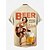 baratos Camisas-Oktoberfest Cerveja Camisas do Havaí Camisa Aloha Bávaro Munique Alemão Arte Gráfica Para Homens Adulto Carnaval Cerveja Oktoberfest Impressão 3D Férias Festa