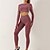 billiga Set och One-Pieces-Dam 2 delar Yogakläder Loungekläder Höst Ensfärgat Träningsdräkter Mörkgrå Sjöblå Gymträning Hög midja Stretch Andningsfunktion Långärmad Sport Sportkläder Smal