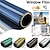 abordables Pegatinas de pared-Película para ventanas reflectante, anti-UV, bloqueador solar y de privacidad, adhesivo para vidrio con aislamiento térmico, tinte de espejo unidireccional, parasol no transparente anti-mirones, 60 x
