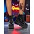 economico Per le donne-stivaletti con plateau in vernice nera da donna - scarpe punk gotiche con lacci e ali di pipistrello, stivali con tacco grosso per cosplay, Halloween, feste e abiti di moda alternativa