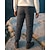 billige Fleece og 3 i 1 jakker-Herre Vinterfrakke Fleece joggingbukser Vinter Efterår Udendørs Regulær Hold Varm Underdele Snørelukning Elastisk Talje Sort Grå Bomuld Campering &amp; Vandring Løb S M L XL XXL