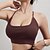 cheap Sports Bras &amp; Vests-Women&#039;s Workout Tank Tops Sports Bra Underwear Medium Support Breathable Wireless Padded Solid / Plain Color Sport Activewear Black White Gym Fitness Yoga