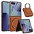 economico Cover Samsung-telefono Custodia Per Samsung Galaxy Z Flip 7 Z Flip 6 Z Flip 5 Z Flip 4 Z Flip 3 Copertura Posteriore Supporta la Ricarica Wireless Cavalletto Resistente agli urti Retrò TPU Pelle PU