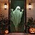 billige Halloween dørcovers-Halloween Dør Covers Spøgelse Dør Tapestry Dør Gardin Dekoration Baggrund Dør Banner til Forhenget Landhus Ferie Fest Indendørs Udendørs Dekorationsforsyninger