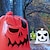 billige Halloween-Halloween græskarbladposer - 2-pak, plastik, sjove udtryk, græsplænepynt, festartikler