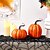 abordables Figurines et ornements-Décoration de citrouille artificielle 3 pièces, citrouilles en mousse de décoration d'automne bohème pour Halloween pour une utilisation intérieure et extérieure, centre de table de fête des récoltes