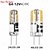זול נורות דו-פיניות לד-10 יחידות נורת לד G4 AC/DC12V ללא הבהוב, 2W 3W סיליקון, 24/48 נוריות SMD3014, בהירה במיוחד, מחליפה נורת הלוגן של 30W