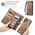 cheap iPhone Cases-Phone Case For iPhone 16 15 14 Pro Max Plus 16e 13 12 Mini Wallet Case Detachable Zipper with Wrist Strap TPU PU Leather