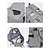 preiswerte College-Rucksäcke-grauer Unisex-Utility-Rucksack – wasserfeste Schul- und Reisetasche mit Schnallenriemen und mehreren Aufbewahrungstaschen