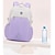 abordables Mochilas para Niños y Adolescentes-Mochila escolar rosa y blanca para niñas con un lindo llavero de dibujos animados, mochila ligera e impermeable con gran capacidad para estudiantes de primaria y secundaria.