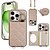 billige iPhone-etuier-telefon Etui Til iPhone 16 15 14 Pro Max Plus 16e 13 Pro Max Tegnebogskortetui Lynlås med nøglebånd Støtteben Kontor / Business TPU PU Læder