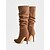 halpa Slouch Boots-naisten ruskeat mokkanahkaiset, polvipituiset saappaat - teräväkärkiset, stilettokorkoiset ja vetoketjulliset pukusaappaat syksyyn, juhliin ja iltapukuihin