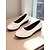 abordables Zapatillas sin cordones y mocasines de mujer-Bailarinas rojas de charol con lazo para mujer: zapatos de vestir clásicos sin cordones con punta redonda para adolescentes y mujeres, ideales para la escuela, el trabajo y atuendos casuales de todos