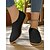 economico Slip-ons e mocassini da donna-scarpe basse slip-on da donna con tacco basso e cut-out – scarpe vintage chic per rilassarsi in veranda, brunch in giardino e commissioni quotidiane