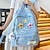 preiswerte Kinder- und Teenager-Rucksäcke-Gelber Mädchenrucksack mit strukturiertem Stoff – leichte, modische Büchertasche für Teenager, ideal für Schule, Reisen und den täglichen Gebrauch