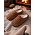 abordables Claquettes et tongs femme-Chaussons d'intérieur en fausse fourrure douce pour femme – chaussons d'hiver chauds avec doublure en peluche, idéaux pour le confort de la maison et de la chambre
