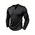 economico Cime-Per uomo Camicia da escursionismo cima dell'escursionismo Camicia Henley Manica Lunga Maglietta Top Esterno Leggero Traspirante Primavera Autunno Zip a un quarto Poliestere Nero Bianco Blu marino