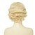 abordables Pelucas históricas-Peluca rubia con ondas en los dedos para mujer, peluca corta rizada de los años 20, fibra sintética natural resistente al calor, para cosplay, uso diario.