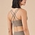 voordelige Sportbeha&#039;s en Tops-Dames Sport bh&#039;s Ondergoed / Onderkleding Medium ondersteuning Draadloos Gewatteerd Effen / effen kleur Sport Sportkleding Blozend Roze Rood Pilates Hardlopen Yoga