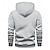 abordables Motif de Drapeau-Homme Sweat à capuche Noir Rose Claire Rouge Bleu Vert À capuche Drapeau Lettre Avec Poches Cordon de serrage Poche Avant Sport &amp; Loisir Quotidien Fête Polyester Streetwear Art graphique Occasionnel