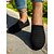 baratos Sapatilhas e Mocassins de mulher-sapatilhas casuais femininas flyknit respiráveis – calçados leves de bico redondo e sem cadarço para caminhadas, viagens e conforto diário