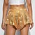 levne Spodní části-Retro 80. léta Lesklá metalíza Kraťasy Hotpants Disko Flitry Pevná barva Dámské Karnevalový kostým Karneval Klub Pride Parade Měsíc hrdosti Dospělé Kraťasy