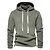 abordables Tapas-Hombre Sudadera Sudadera de polar cima de senderismo Manga Larga Con Capucha Camiseta Al aire libre Mantiene abrigado Invierno Poliéster Gris oscuro Verde Caqui Rutina de ejercicio Corriendo