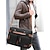 billige Studenter rygsække-Vandtæt multifunktionel laptop-rygsæk til mænd - vintage-stil forretningsrejsetaske, skulder-crossbody-taske med justerbar rem, med trolley, perfekt til arbejde, universitet og korte rejser