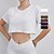 abordables Hauts de yoga-Tenues de Sport T-shirt de yoga Tee Shirt Fitness Femmes Top Manche Courte Col ras du cou Évacuation de l&#039;Humidité Ajustement à sec Respirant Salle de sport Danse Athlétique Des sports Tenues de Sport