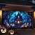 halpa Halloweenin autotallin ovipeite-Halloween Ulkona autotallin kauhujen talo Katteena Vainajat Lippu Suuri Gobeliini Taustakuvajuhlia varten Ulkona autotallin ovi Koti Seinäkkeet