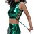 cheap Tops-Metallic 1980s Shiny Latex Patent Crop Top Halter PU Leather Solid Color Fancy Dress Women&#039;s Carnival Costume Carnival Masquerade Party Pride Parade Pride Month Adults&#039; Top