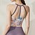 voordelige Sportbeha&#039;s en Tops-Dames Yogabeha Yoga Crop Tanktop Ondergoed / Onderkleding Sneldrogend Medium ondersteuning Ademend Gewatteerd Blote rug Opdrukken Sport Sportkleding Zwart Blozend Roze Sportschool Sportschoenen