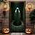 preiswerte Halloween Türabdeckungen-Halloween Türverkleidungen Tür Wandteppich Geist Türvorhang Deko Hintergrund Tür Banner für Haustür Bauernhaus Feiertag Party Innen Außen Deko Zubehör
