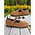 abordables Zapatillas sin cordones y mocasines de mujer-Zapatos planos de ante sintético con punta ancha para mujer y correa ajustable: zapatos casuales de estilo cómodo para jardines, parques y paseos al aire libre.