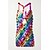 abordables Déguisements pour femmes-Mini robe - Robe licou à paillettes et disque circulaire pour chanteuse, danseuse, tenue de scène, fête, carnaval
