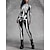 cheap Skulls &amp; Bones-Skull Skeleton Halloween Bodysuit Full Body Catsuit Scary Costume Kid&#039;s Adults&#039; Men&#039;s Women&#039;s Boys&#039; Halloween Carnival Day of the Dead Performance Party Club Easy Halloween Costumes Dress Up