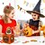 tanie Halloween-śliczne naklejki halloweenowe dla dzieci, odjazdowe dekoracje halloweenowe z cukierek albo psikus, zostańmy upiorni, chodźmy, ghule, szkielety, duchy, dynie, naklejki winylowe wodoodporne na butelki z