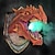 cheap Halloween-Dragon Sculpture with LED Smoked Effect, 3D Wall Art Hanging Statue for Garden or Home Decor