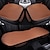 abordables Tapis de voiture-Ensemble de 3 coussins de siège de voiture d&#039;été en soie glacée, coussin de siège de voiture sans dossier, coussin frais en une seule pièce
