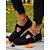 abordables Zapatillas sin cordones y mocasines de mujer-Zapatos planos de ante sintético con punta ancha para mujer y correa ajustable: zapatos casuales de estilo cómodo para jardines, parques y paseos al aire libre.