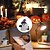 billige Halloween utendørs-1 stk. halloween utendørs solcelledrevet vanntett spøkelseslykt innendørs og utendørs gårdsplass hagesti terrasse restaurant soverom dekorativ lys landskapslys