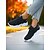 voordelige Damessneakers-Flyknit sportschoenen voor dames – lichtgewicht veterschoenen voor wandelen, naar de sportschool en casual uitstapjes