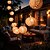 economico Sistemi d&#039;illuminazione per esterni-Lanterna decorativa a forma di sfera in filo di rattan - 10 luci a forma di globo in rattan con sfere in vimini, per interni ed esterni, per patio, pergolato, veranda, festa, cortile