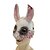 preiswerte Wearables &amp; Dress-Up-Blutige Halloween-Hasenmaske für Erwachsene, realistische, gruselige Latex-Gesichtsmaske, gruselige Vollkopf-Hasenmaske für Spukhaus, Cosplay und Partydeko