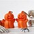 billige Halloween rekvisittbelysning-6 stk. halloween gresskarlykt festdekorasjon hjem scene modelleringsdel spøkelsesnattlys kreativ hodeskalle gresskarlykt
