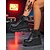 economico Per le donne-stivaletti con plateau in vernice nera da donna - scarpe punk gotiche con lacci e ali di pipistrello, stivali con tacco grosso per cosplay, Halloween, feste e abiti di moda alternativa