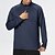 abordables Tee-shirts et chemises-Homme Sweat-shirt de sport manche longue Col montant Top Extérieur Séchage Rapide Respirant Polyester Noir Bleu Bleu de minuit Pêche Tennis Course